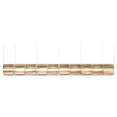 Contemporary Pendant Lamp 'Column' 300 - 10, Horizontal, Amber