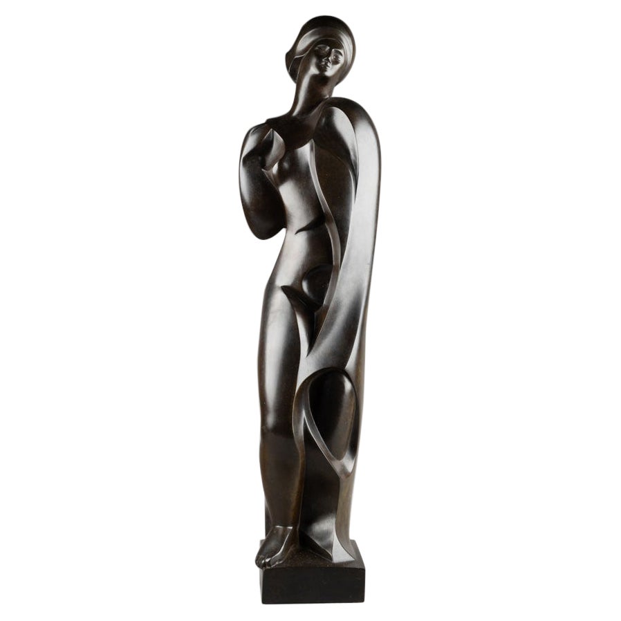 Michel Guyot : "Venus laminada", Escultura original de bronce patinado 1/8, C. 1980