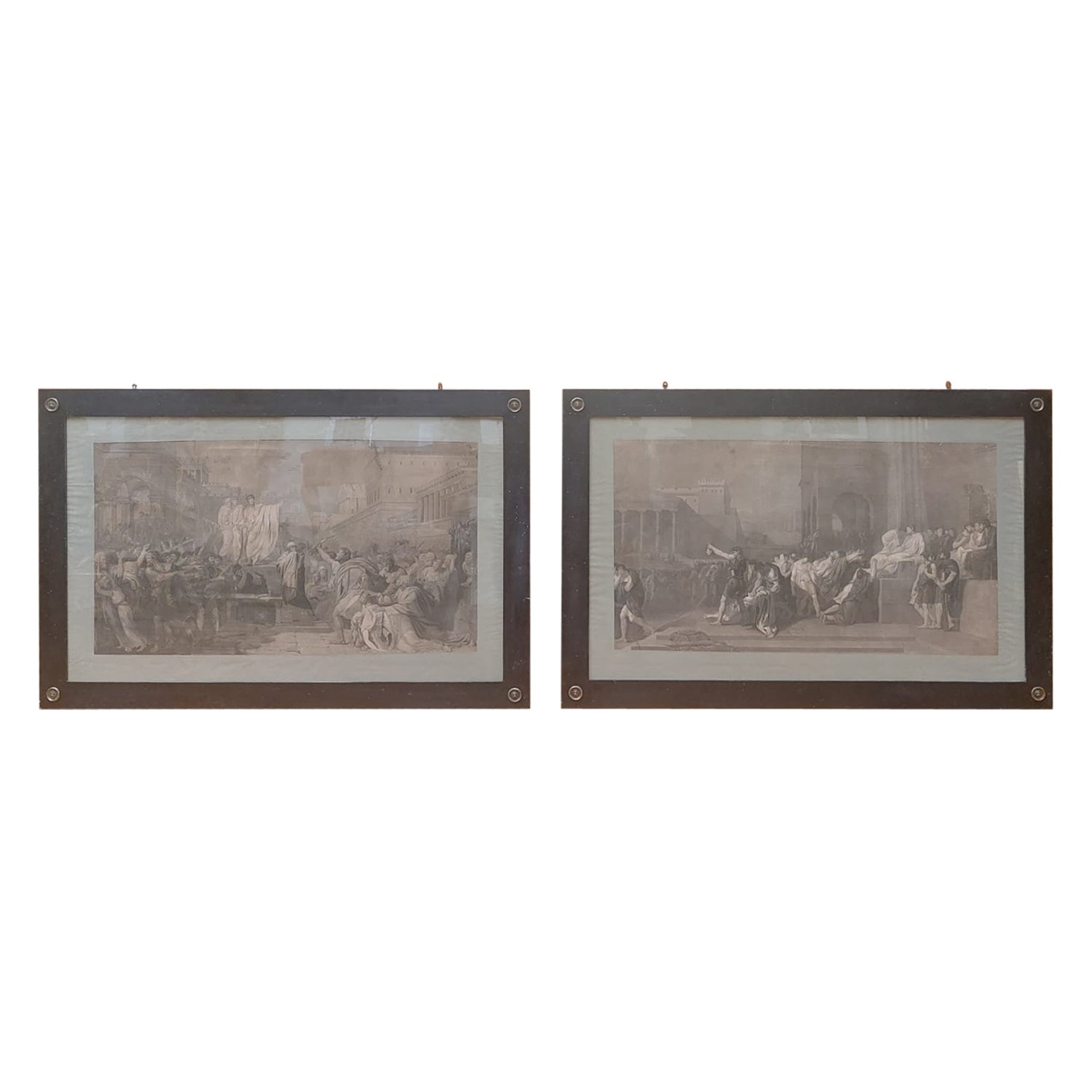 Pair of engravings with historical subject- Guillaume Guillon Lethière