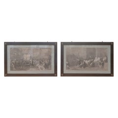 Pareja de grabados de tema histórico - Guillaume Guillon Lethière