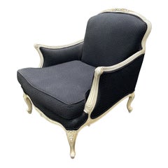 French Bergère Chair European Antique Chair Accent Armchair French Countryside
