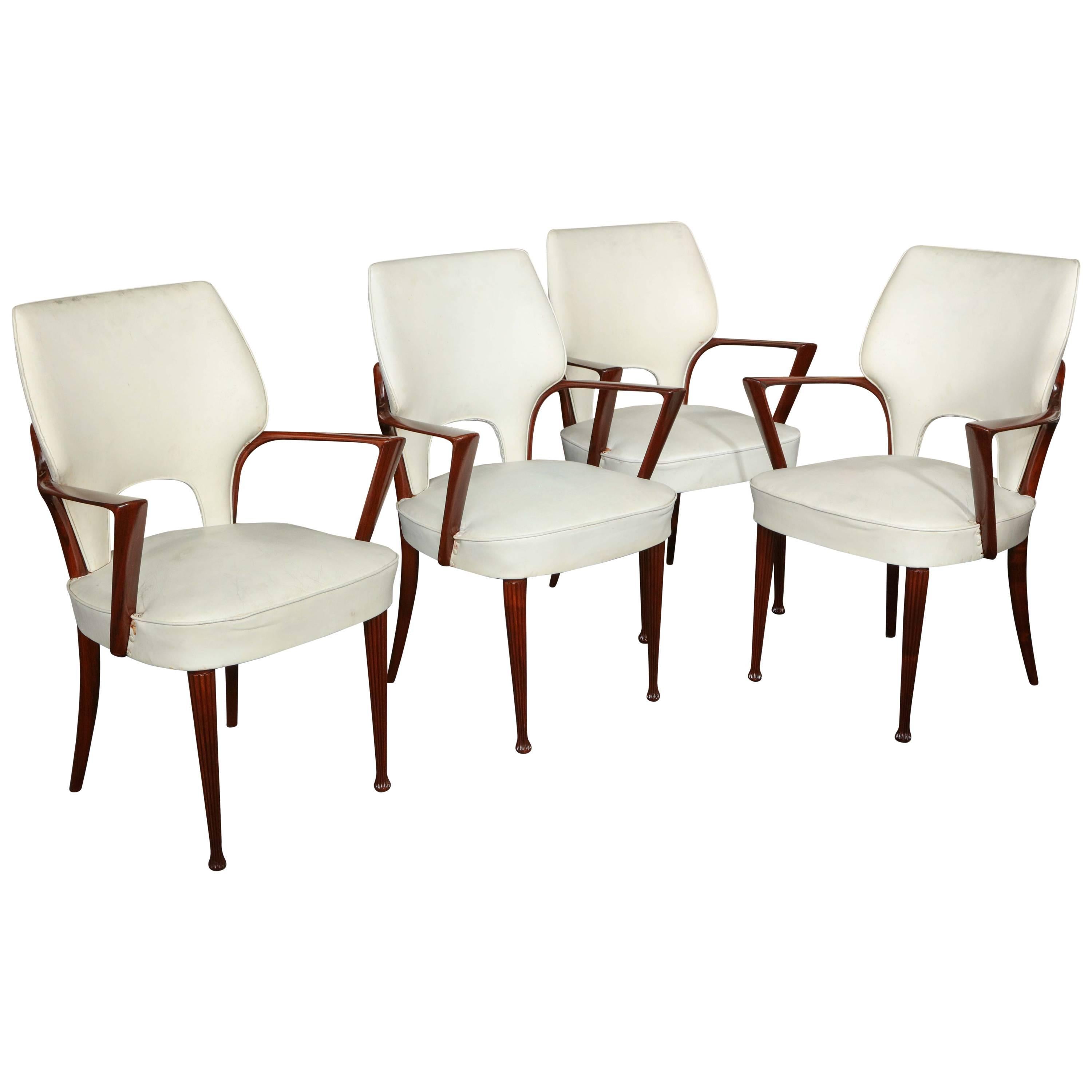 Four Dassi Chairs Made in Milan