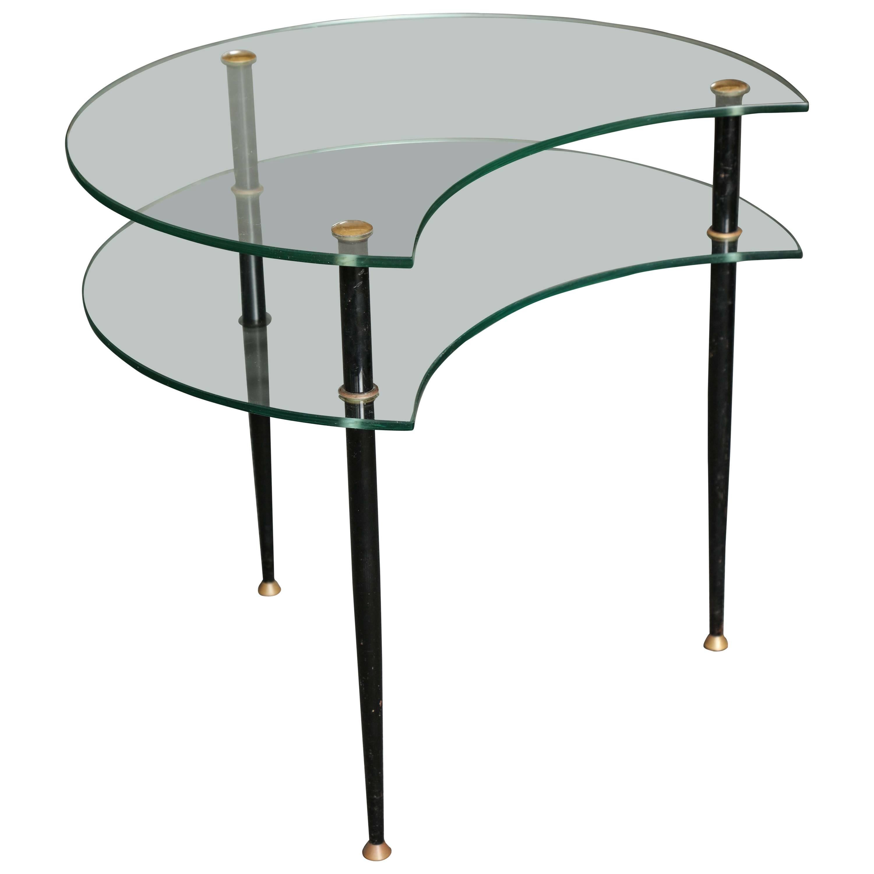 Stylish side table made in Italy 1960 by Vitrex, designed by Eduardo Paoli For Sale
