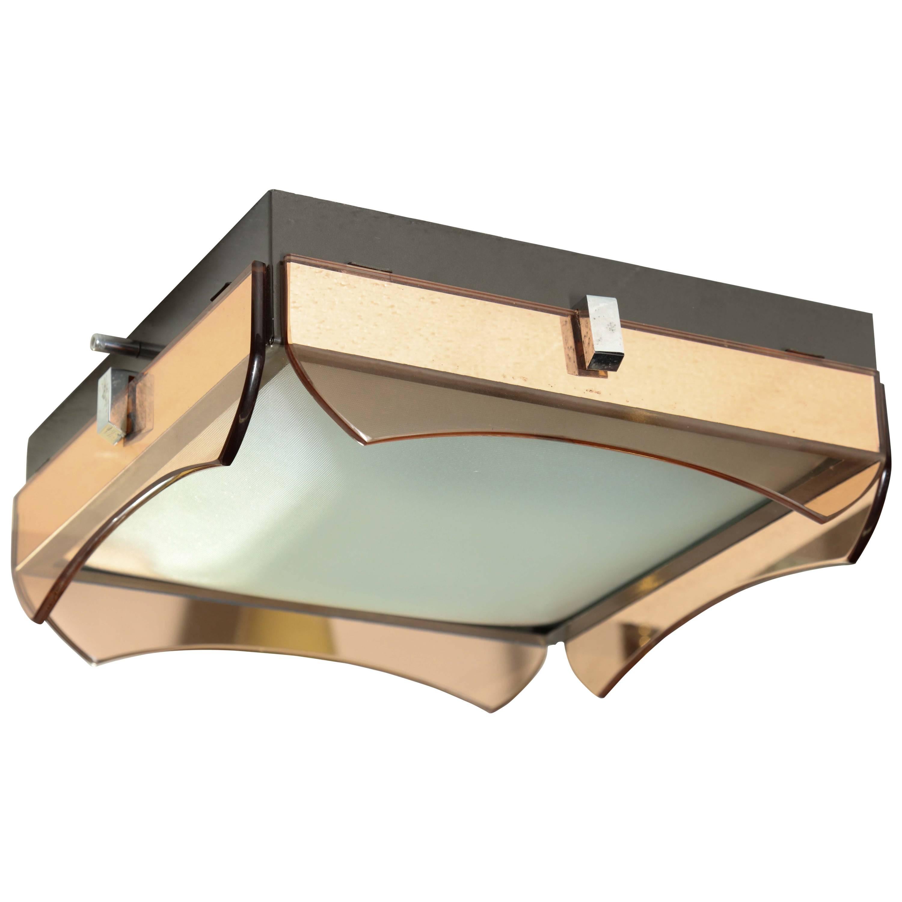 Ceiling Mount Light by Veca made in Italy For Sale