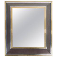 Metal and Brass Framed Mirror 4