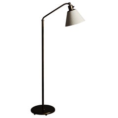 Lampada da terra di design svedese in ottone di Böhlmarks, anni '40