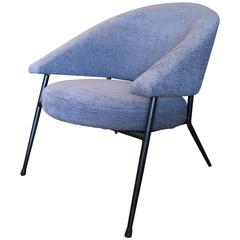 Modernist Armchair with Metal Frame 7