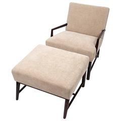 Upholstered Armchair and Ottoman by T. H. Robsjohn-Gibbings 10