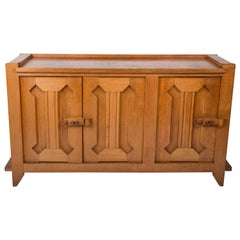 Guillerme et Chambron Waxed Oak Credenza