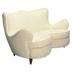 Osvaldo Borsani Attribution, Heart Sofa, Italian Mid-Century Modern, 1950s