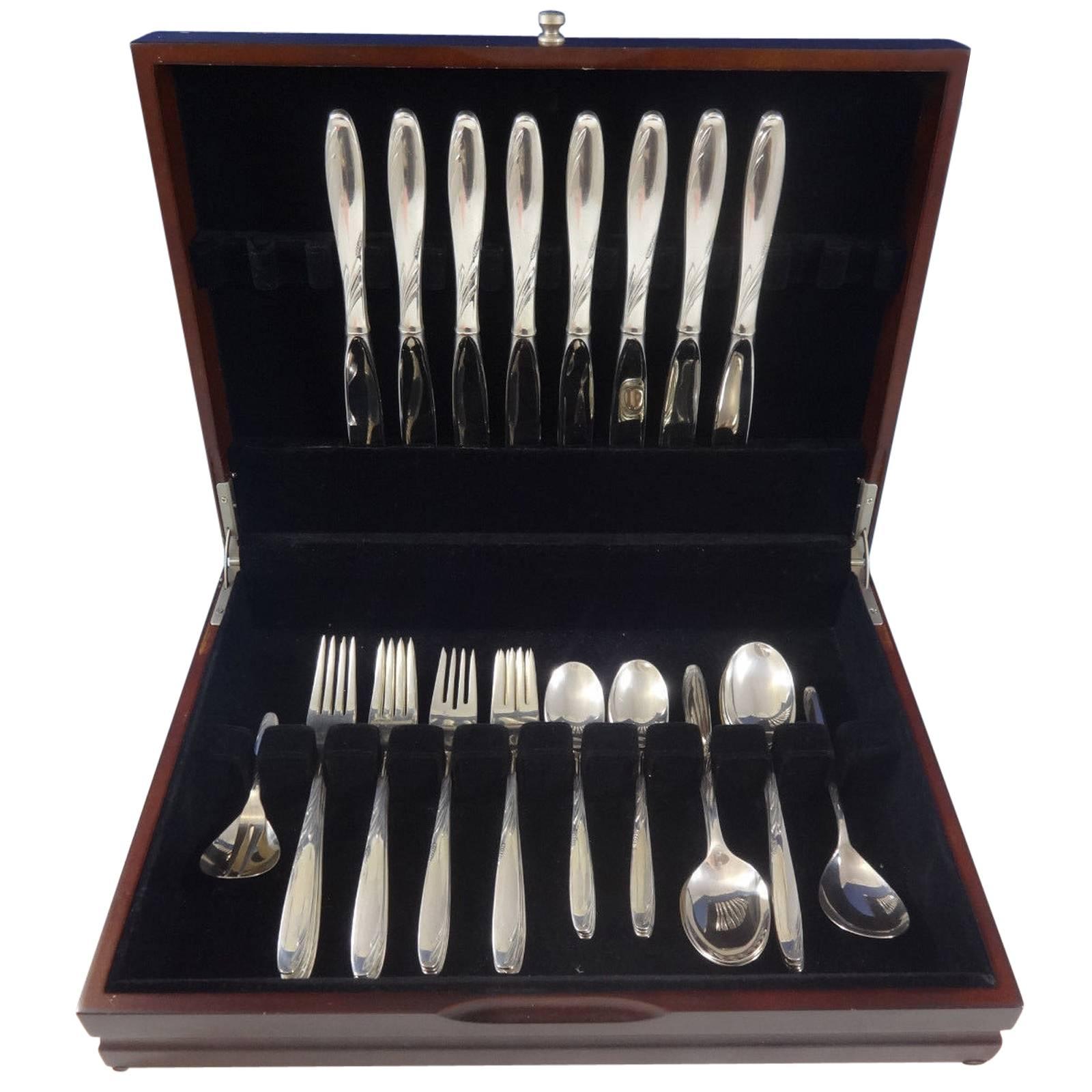 Willow by Gorham Sterling Silver Flatware Service for 8 Set 43 Pieces For Sale
