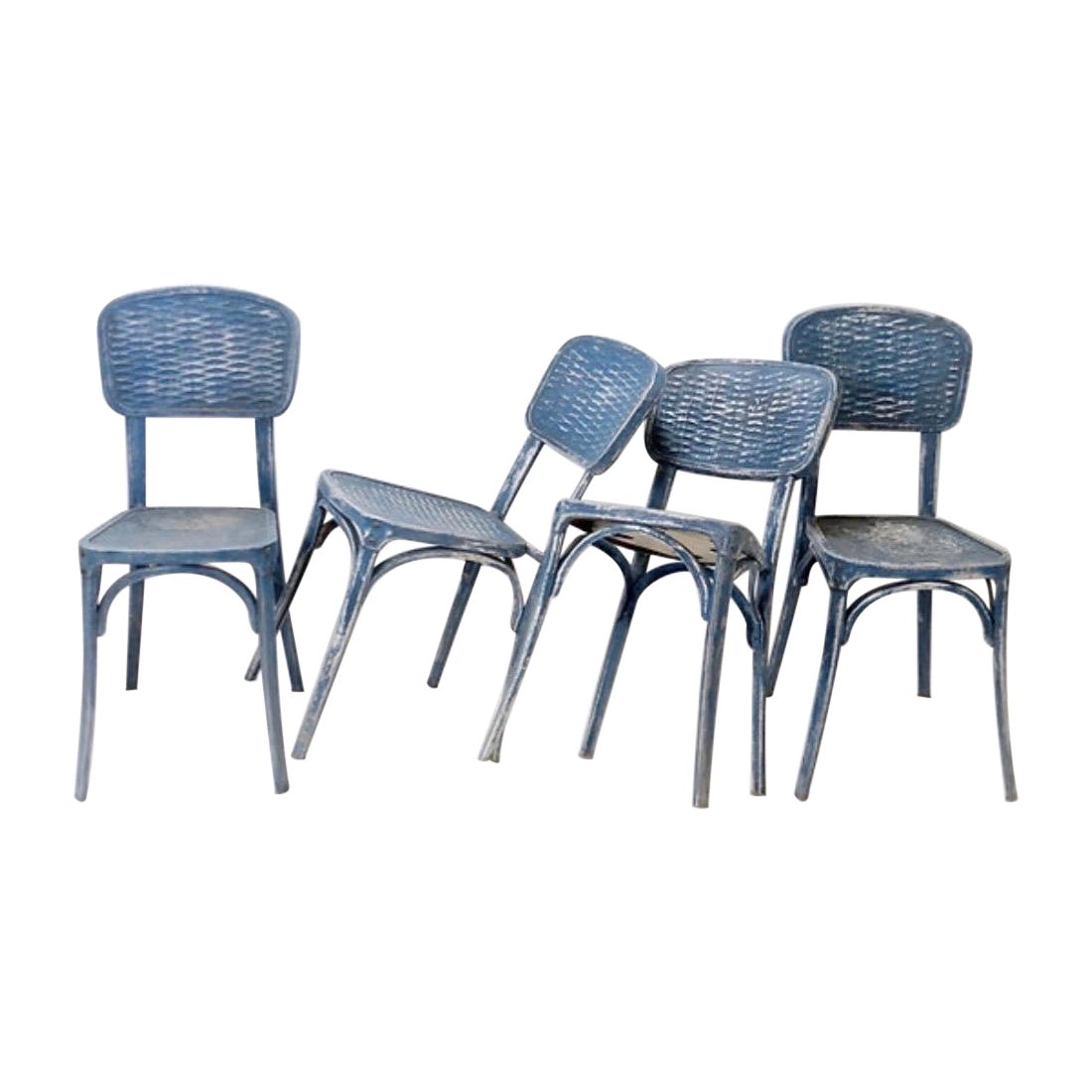 Set of 3+1 from the house "salon de provence" by Gaston Viort - 1930s
