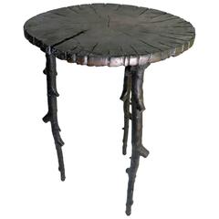 Modern Bronze Tree Branch Side Table