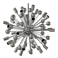 Vintage Chrome Sputnik Chandelier