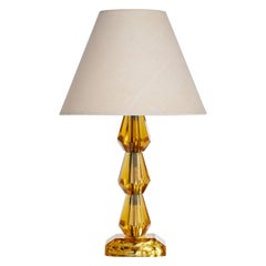 Lampada da tavolo di design svedese, vetro, Svezia, anni '70
