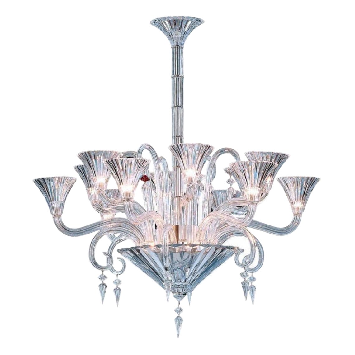 Wunderschöner großer französischer Baccarat-Kristall-Kronleuchter Mille Nuits mit zwölf Lichtern