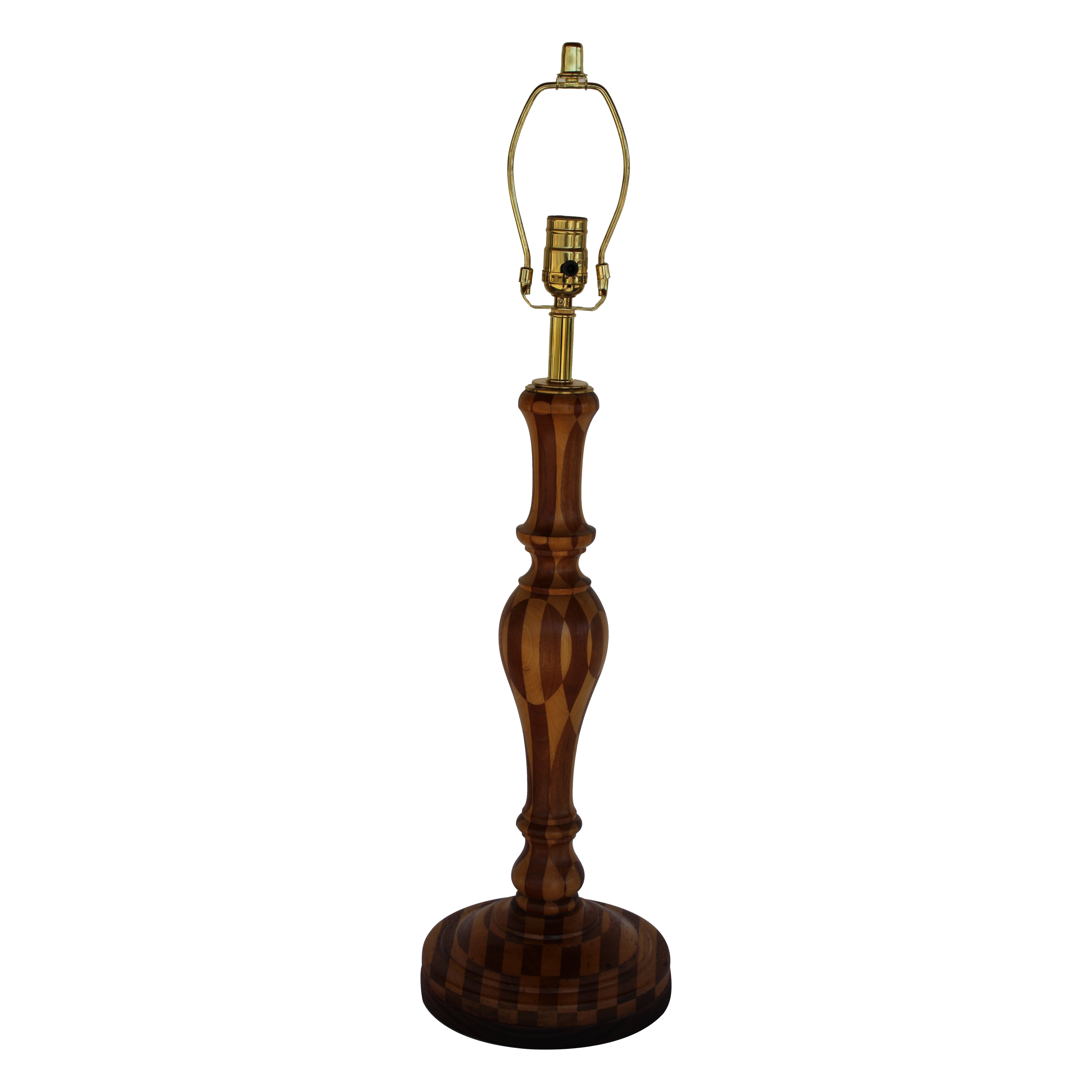 Wood Parquetry Lampe