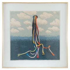 Original signierte Lithographie von Elfi Schuselka
