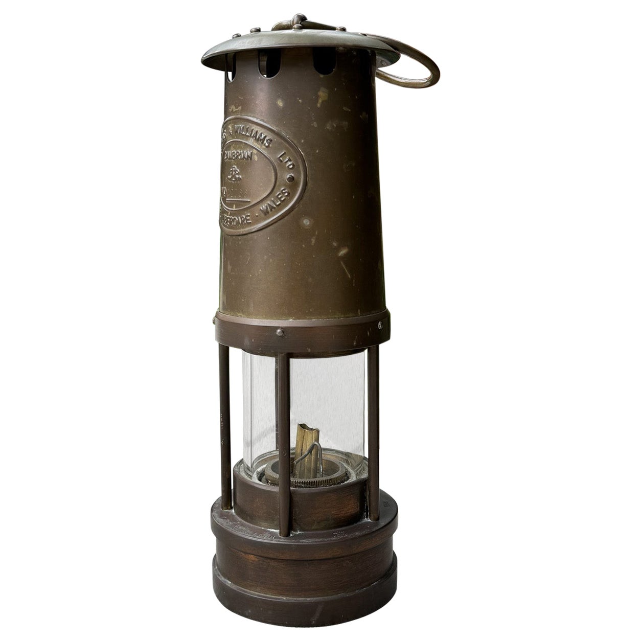 E. Thomas & Williams Brass Minors Lamp, United Kingdom, 1984 For Sale