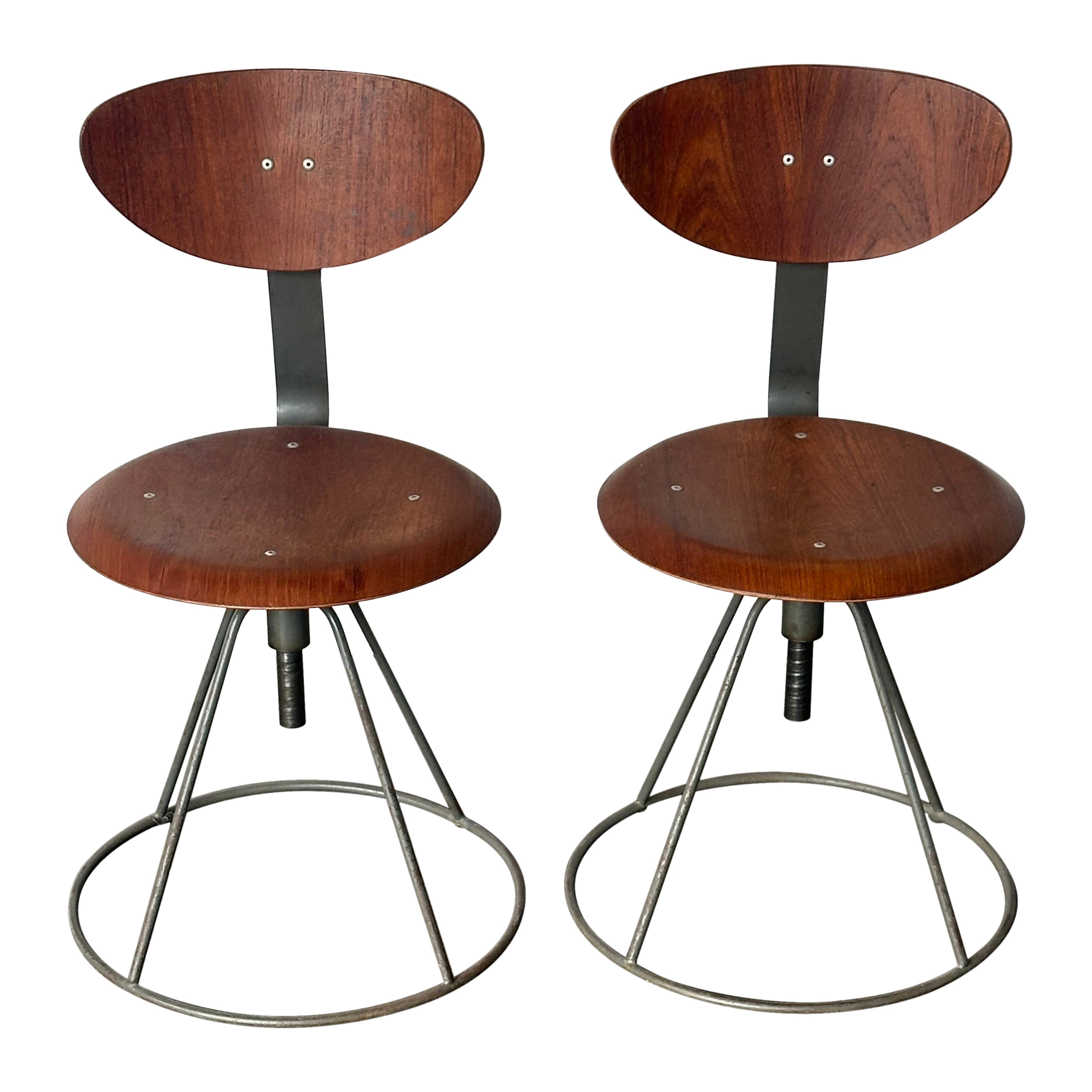 Rare Teak Danish Modern Children’s Chairs For Sale