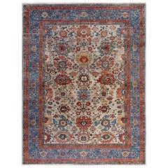 Traditional Serapi Hand Knotted Wool Gray Area Rug 9' 0" x 11' 8"