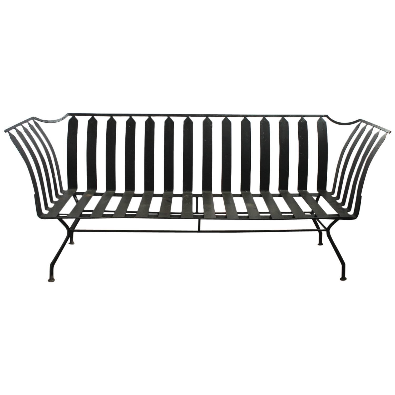 Stylish MidCentury Garden Metal Sofa at 1stdibs