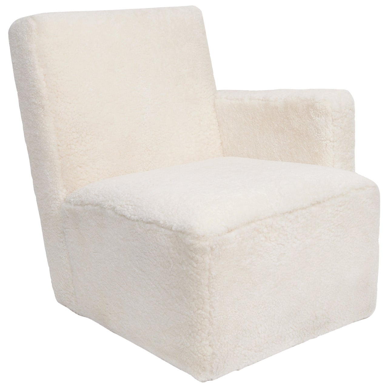 Contemporary White Armchair Design by Hervé Langlais