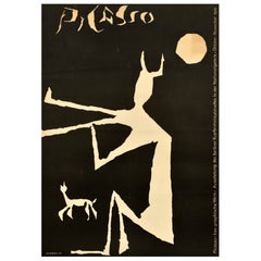 Original Retro Art Exhibition Poster Pablo Picasso Berlin Kupferstichkabinett