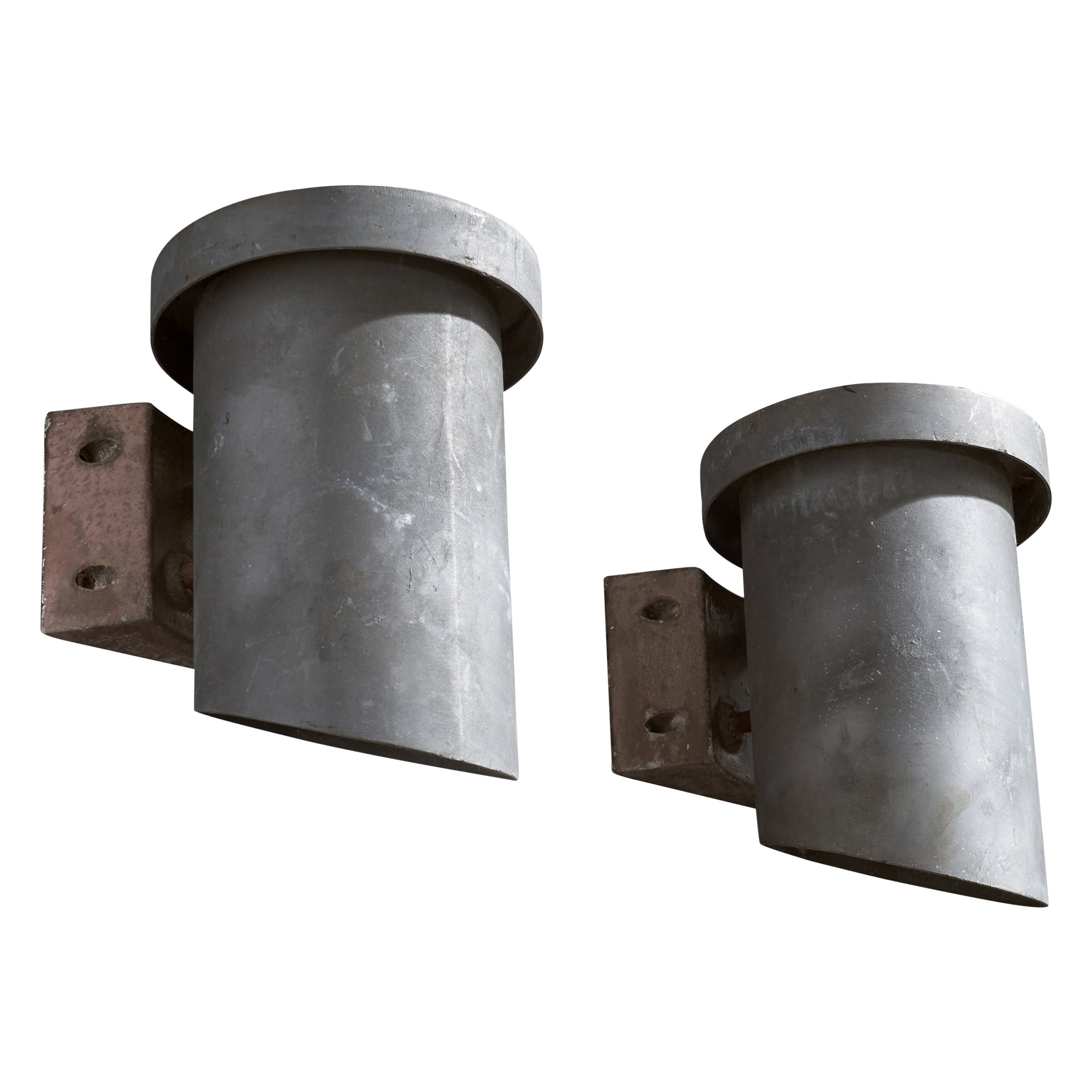 Dahls Maskinfabrik, Wall Lights, Steel, Metal, Denmark, c. 1980s