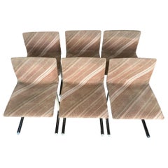 6 Chaises de salle à manger Giovanni Offredi pour Saporiti Italia, années 1970