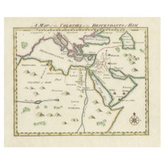 Mappa biblica del XVIII secolo dei Coloni di Ham: Africa, Medio Oriente e oltre