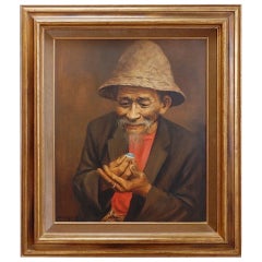 Joko Mullono Painting on canvas - Signed and dated - Bali 1985