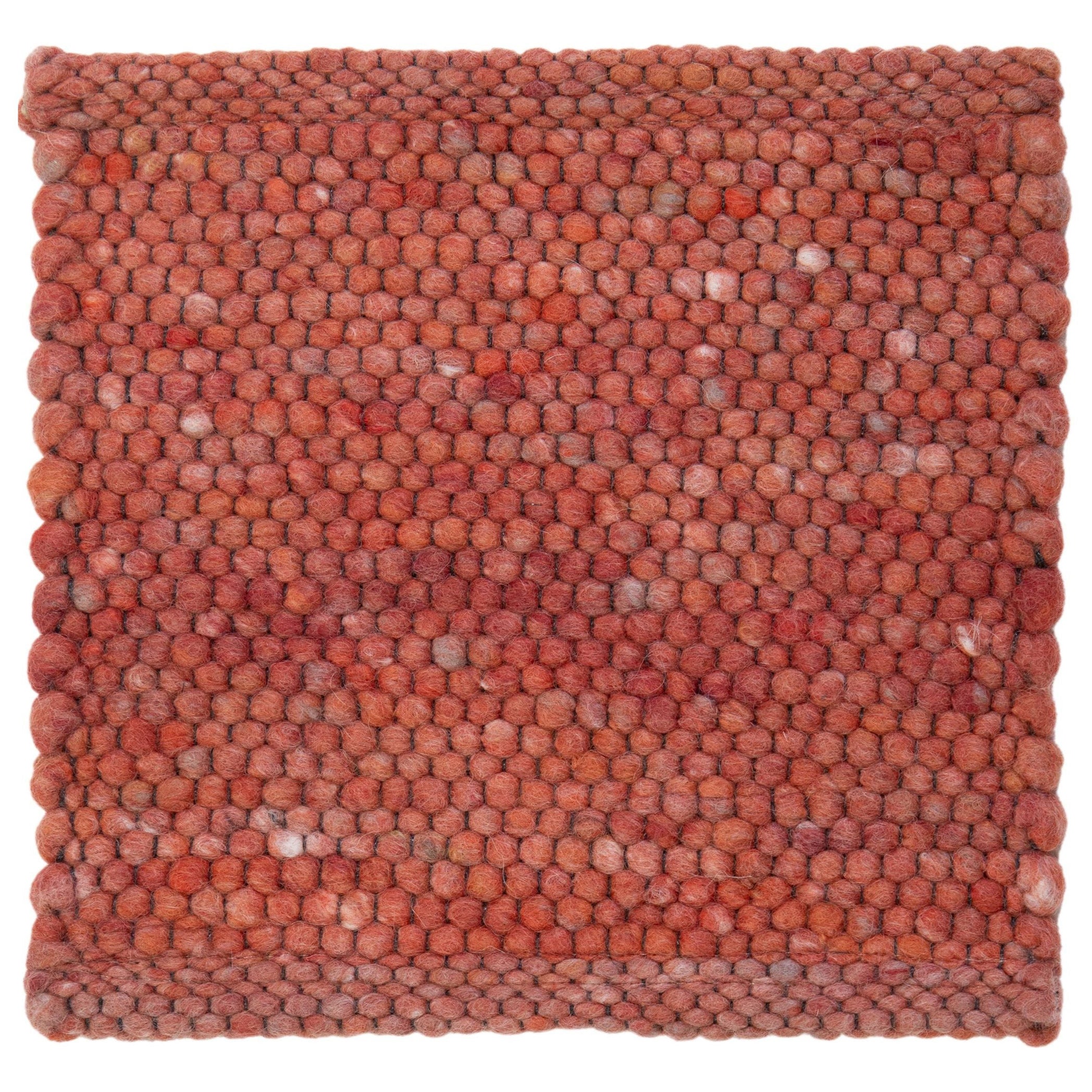 Tappeto in lana personalizzato con texture moderna di Apadana in terracotta
