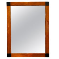 Miroir Biedermeier, Wood Wood, coins ébonisés, Allemagne du Sud vers 1820