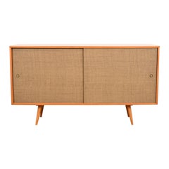 Paul McCobb Planner Group Solid Birch Sliding Door Sideboard Credenza, 1950s