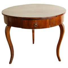 Mesa de centro neoclásica de tres patas y un cajón, italiana, Toscana, siglo I d.C.