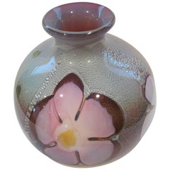 AVeM Murano Vase with Flower Motif