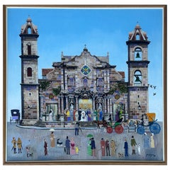 Agustin Gainza, Ölgemälde „Wedding at The Havana Cathedral c1880“, Agustin Gainza