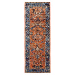 Traditional Serapi Hand Knotted Wool Orange Area Rug 2' 11" x 8' 0"