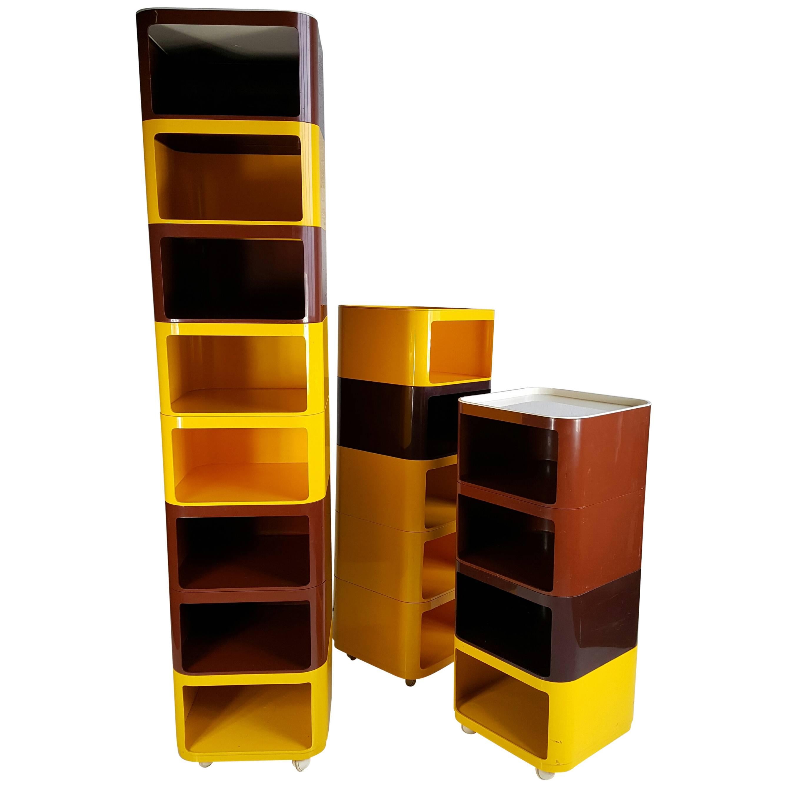 17 Piece Anna Castelli Ferrieri Set of Componibili Storage Units by Kartell