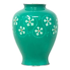 Japanische Wireless-Cloisonné-Emaille-Vase von der Ando Company