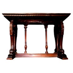 Antique Northern Italian Walnut Table