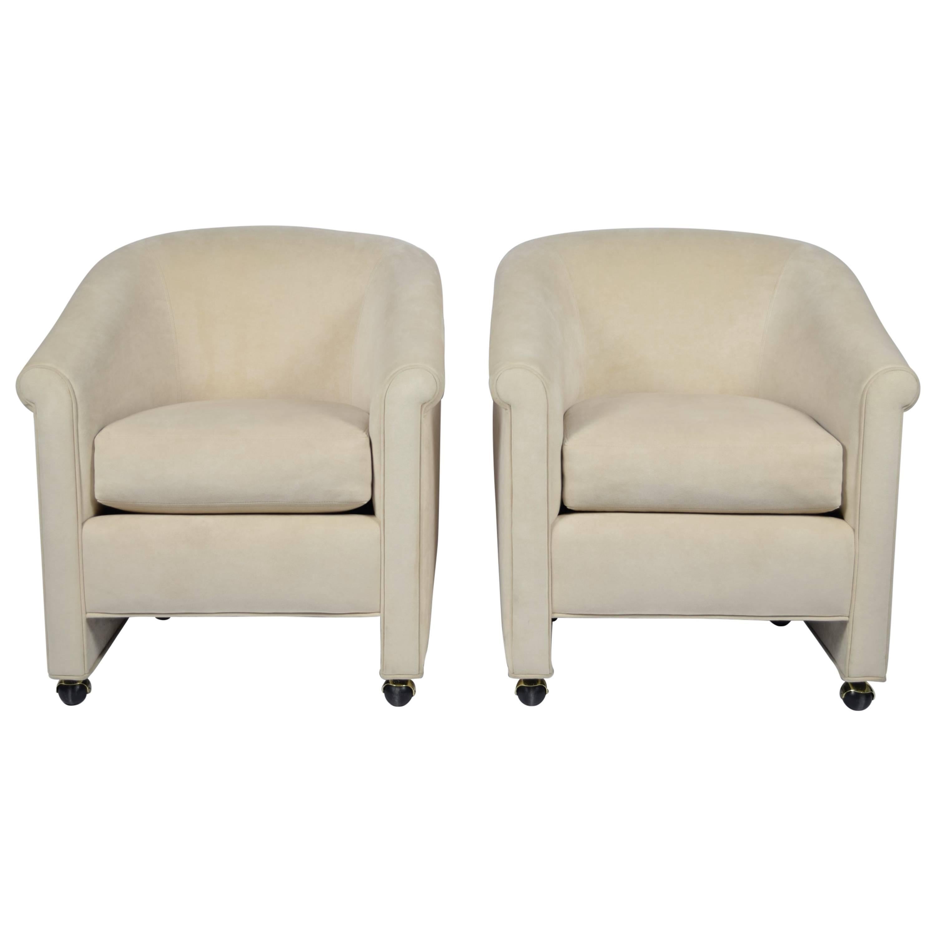 Set of Two A. Rudin Chairs on Casters
