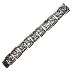 Sterling Silver Natural Organic Bracelet after Georg Jensen 10