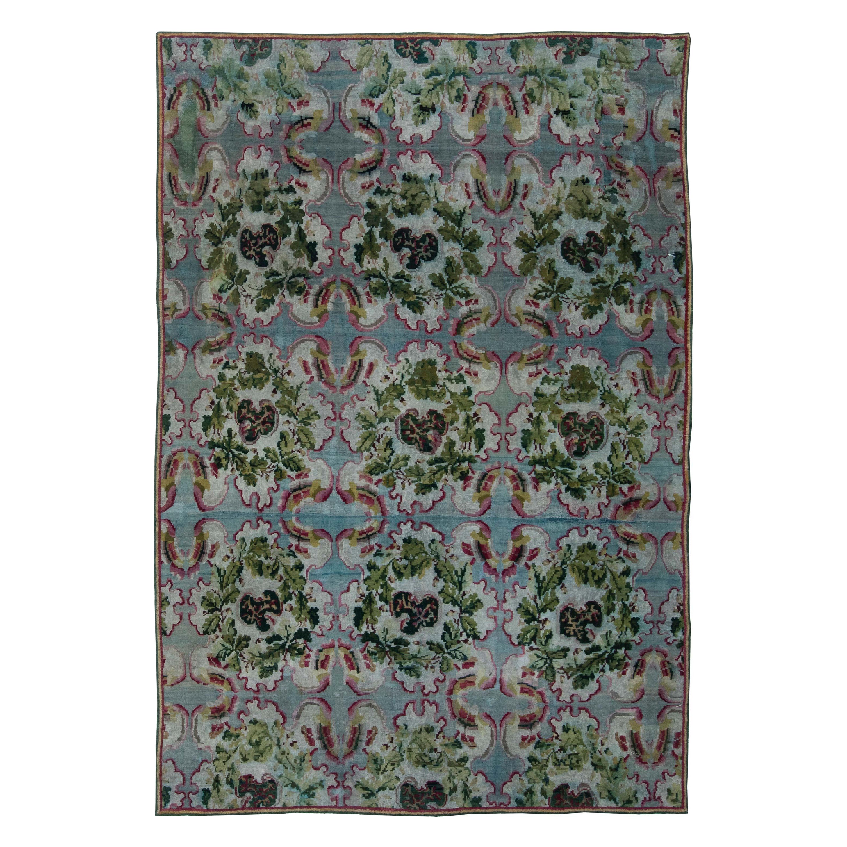 Doris Leslie Blau 19th Century Bessarabian Floral Design Wool Rug