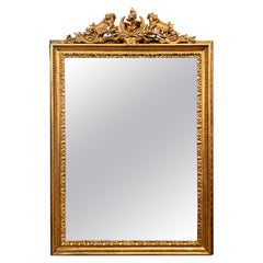 A Very Large Giltwood Rococo Antique Mirror