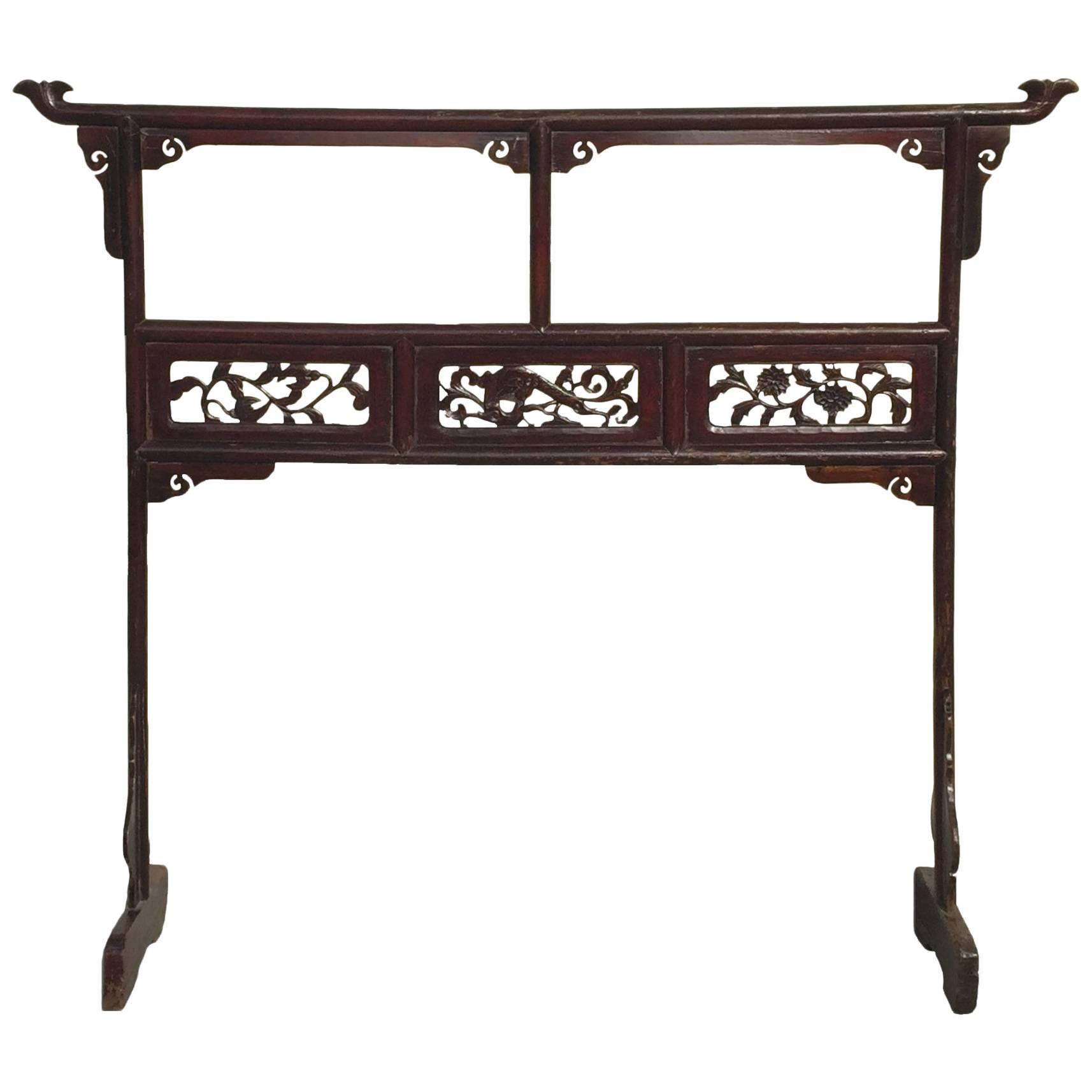 19th Century Chinese Garment or Towel Rack For Sale