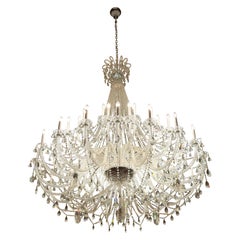 Large Glass Chandelier With Sparkle Crystals New Product