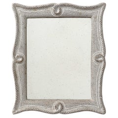 Carved Wood Framed Mirror by E. Bouche, France, c. 1930