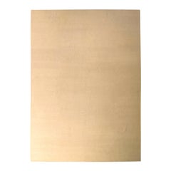 Rug & Kilim's Hand Knotted Solid Beige Rug Wool and Silk Texture of Color